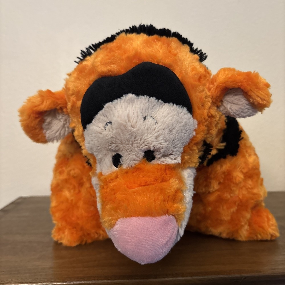 Disney Parks Tigger Pillow Pal Ultra Soft Plush Orange Black Winnie the Pooh